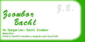 zsombor bachl business card